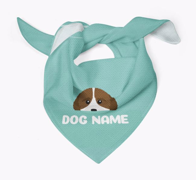 'Peeking Name' - Personalised {breedFullName} Bandana